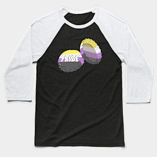 NonBinary Pride Bottle Cap Baseball T-Shirt